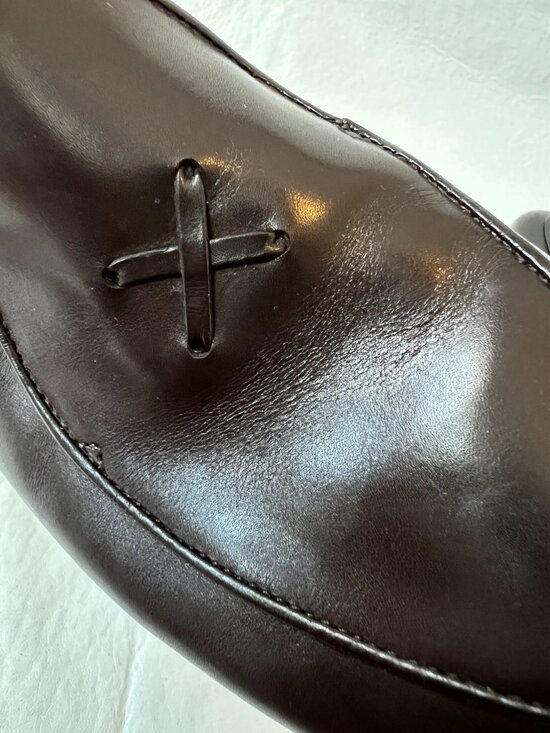 Del Toro loafer dark brown leather Milano slip on shoes US mens 11 EU 44 main image 11